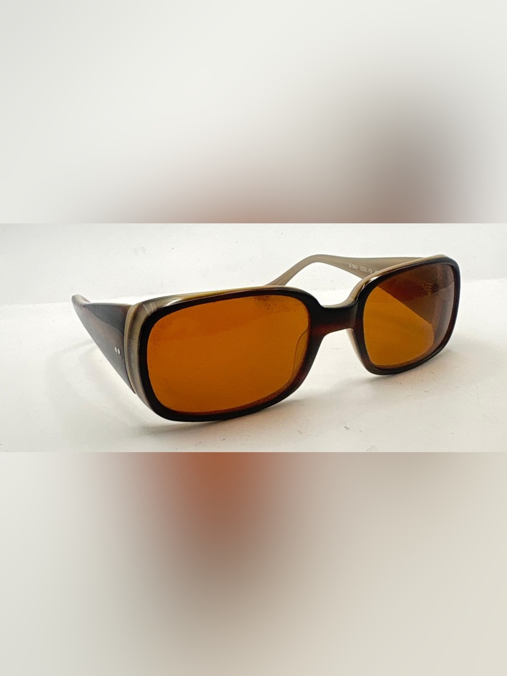 S542 Brown Oval Sunglasses Frames Only